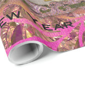 大きいサンタの忙しいビクトリア時代の人 ラッピングペーパー (ロールコーナー)