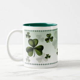 大きいシャムロックのマグ ツートーンマグカップ