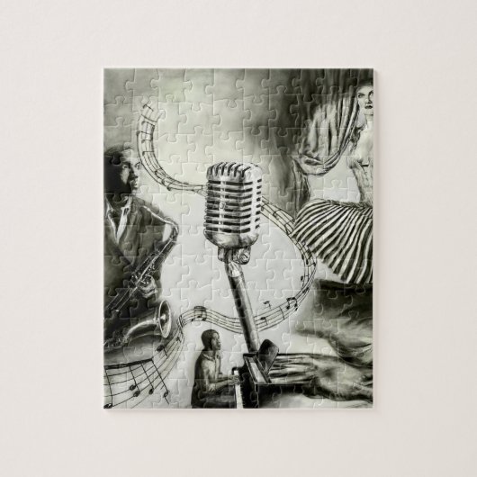 大きいジャズ ジグソーパズル (縦)