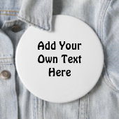 大きいジャンボカスタムボタンのメッセージの追加 缶バッジ (インサイチュ)