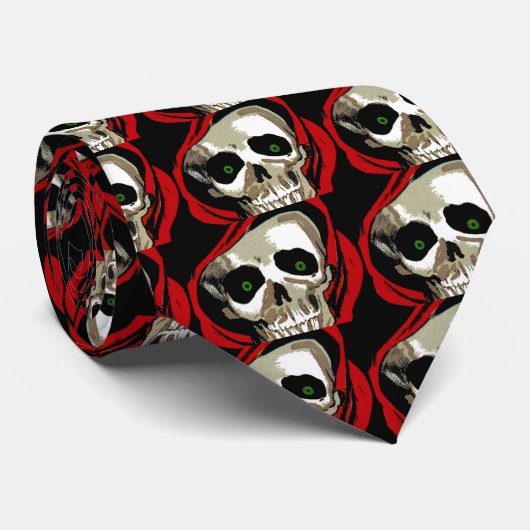 大きいスカル ネクタイ (ロール)