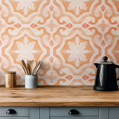 大きいスケールMorrocan水色オレンジ タイル