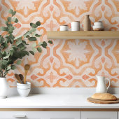 大きいスケールMorrocan水色オレンジ タイル