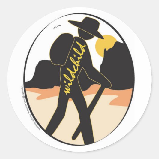 大きいステッカー ラウンドシール (正面)