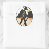 大きいステッカー ラウンドシール (バッグ)