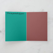 大きいステップ卒業カード カード (内部)