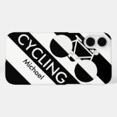 大きいストライプ及びグラフィック自転車 Case-Mate iPhoneケース (裏面 (横))