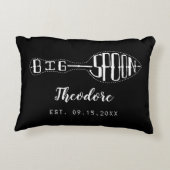 大きいスプーン少しスプーン記念日の結婚式のカップル アクセントクッション (裏面)