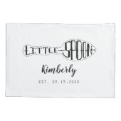 大きいスプーン少しスプーン記念日の結婚式のカップル 枕カバー (裏面-左)