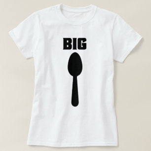 大きいスプーン少しスプーン Tシャツ
