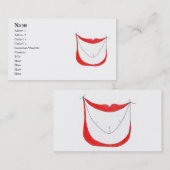 大きいスマイルのプロフィールカード 名刺 (正面/裏面)