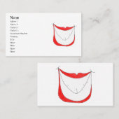 大きいスマイルのプロフィールカード 名刺 (正面/裏面)