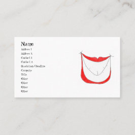 大きいスマイルのプロフィールカード 名刺