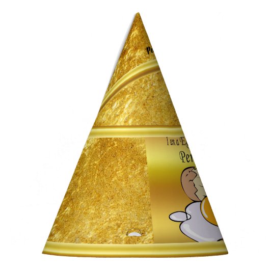 大きいスマイルのマンガのキャラクタの卵焼き パーティーハット (左)