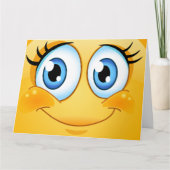 大きいスマイルの挨拶状- SRF カード (正面)