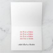 大きいスマイルの挨拶状- SRF カード (内部)