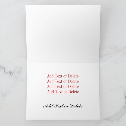 大きいスマイルの挨拶状- SRF カード (内部)