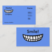 大きいスマイルの歯科医の名刺 名刺 (正面/裏面)