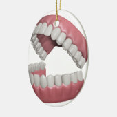 大きいスマイルの歯 セラミックオーナメント (左)