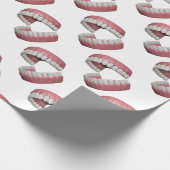大きいスマイルの歯 ラッピングペーパー (角)