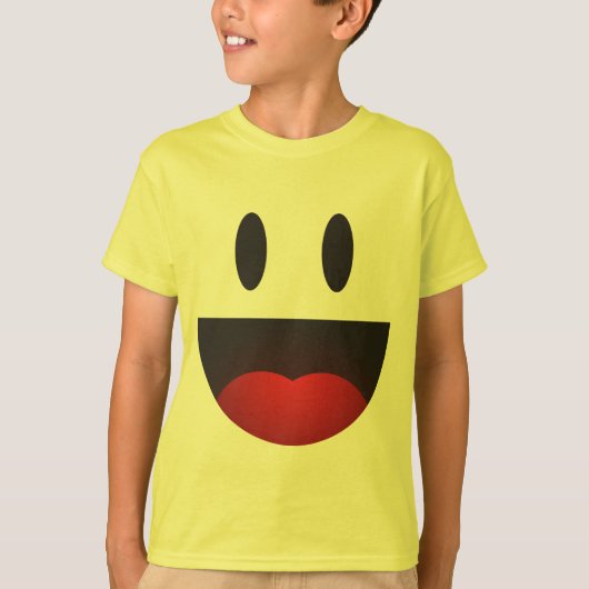 大きいスマイルのemoji tシャツ (正面)