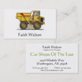 大きいダンプトラック 名刺 (正面/裏面)