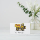 大きいダンプトラック 名刺 (スタンド正面)