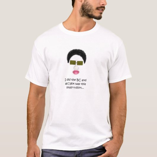 大きいチョップのTシャツ、ピンクの唇 Tシャツ (正面)