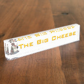 大きいチーズ デスクネームプレート (側面)
