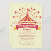 大きいテントの招待状の下 招待状 (正面/裏面)