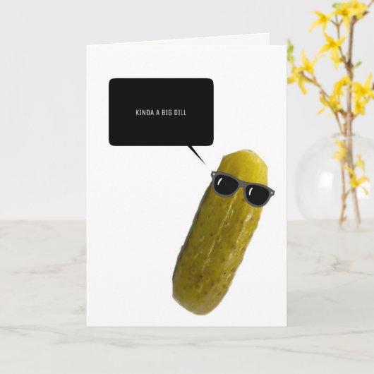 大きいディルのおめでとう カード (黄色い花)