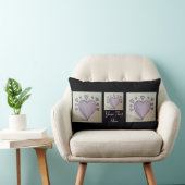 大きいデキセドリン錠の小さいハートの黒い輪郭のデザイン ランバークッション (椅子)