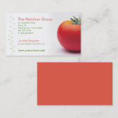 大きいトマトの栄養士の名刺 名刺 (正面/裏面)