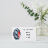 大きいトラクターのタイヤ 名刺 (スタンド正面)