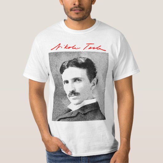 大きいニコラ・テスラ Tシャツ (正面)