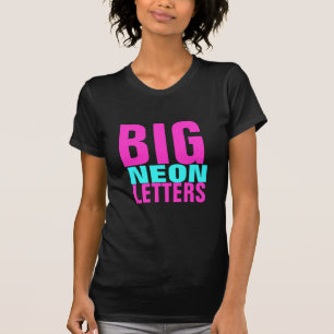 大きいネオン手紙 Tシャツ