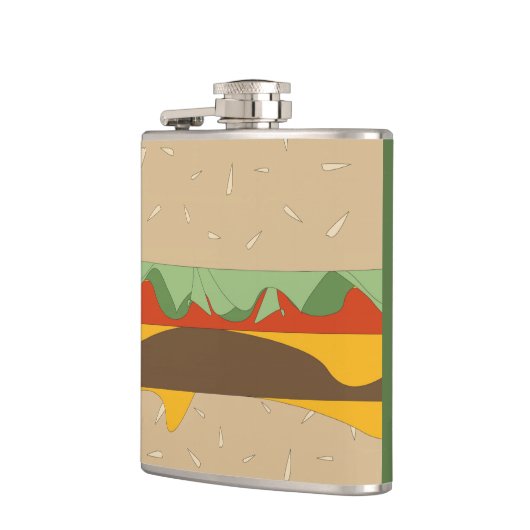 大きいハンバーガーの引き継ぎのフラスコ フラスク (左)