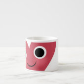 大きいハートのエスプレッソのマグ エスプレッソカップ (正面)