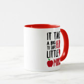 大きいハートの小さい心の先生のマグ マグカップ (正面右)