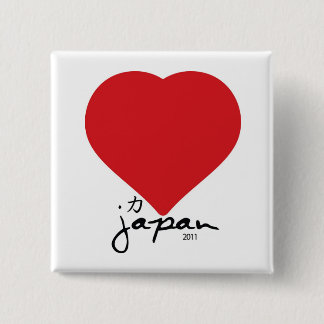 大きいハート 缶バッジ