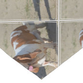 大きいバセットハウンド ショートテーブルランナー (コーナー)