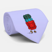 大きいバックパックを持つハイカーのハイカー ネクタイ (ロール)