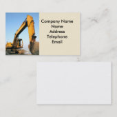 大きいバックホウ 名刺 (正面/裏面)