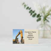 大きいバックホウ 名刺 (スタンド正面)