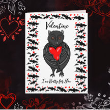 大きいバット好きのあなたへのバレンタインデーカード