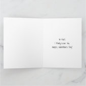 大きいバティ・フォー・ユー バレンタインデーのカード カード (内部)