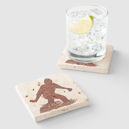 大きいパーティーのためのZビッグフットの歩くのサスカッチ ストーンコースター (横)