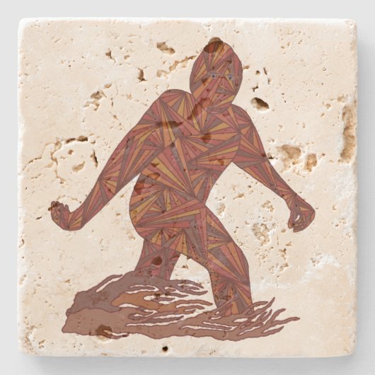 大きいパーティーのためのZビッグフットの歩くのサスカッチ ストーンコースター (正面)