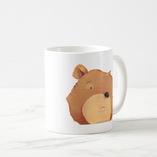 大きいヒグマのクローズアップ コーヒーマグカップ (正面右)