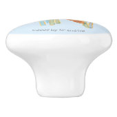 大きいヒグマは少しに黄色いくまを救済します セラミックノブ (側面)